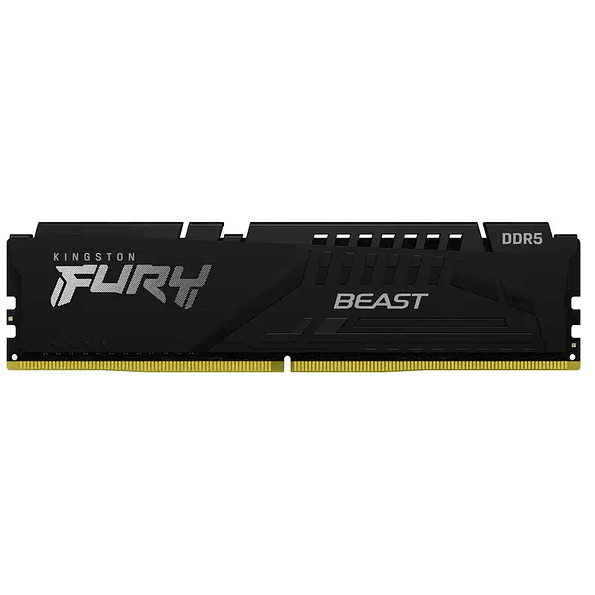 Memoria RAM Kingston Fury Beast 16GB DDR5 6400MHz CL32 Black Intel XMP/AMD EXPO 1