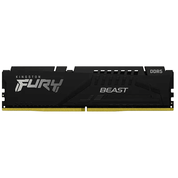 Memoria RAM Kingston Fury Beast 16GB DDR5 6400MHz CL32 Black Intel XMP/AMD EXPO 1
