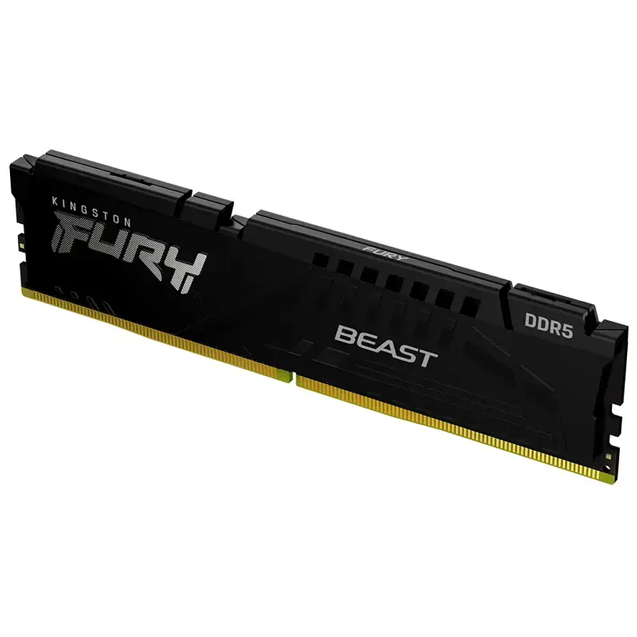 Memoria RAM Kingston Fury Beast 16GB DDR5 6400MHz CL32 Black Intel XMP/AMD EXPO 2