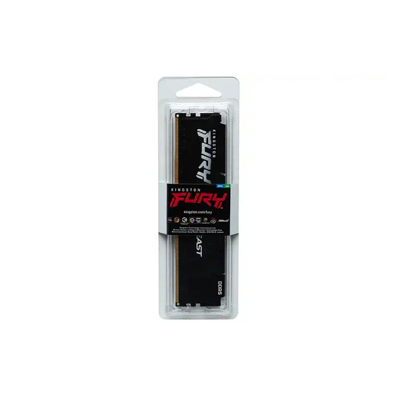 Memoria RAM Kingston Fury Beast 16GB DDR5 6400MHz CL32 Black Intel XMP/AMD EXPO 3