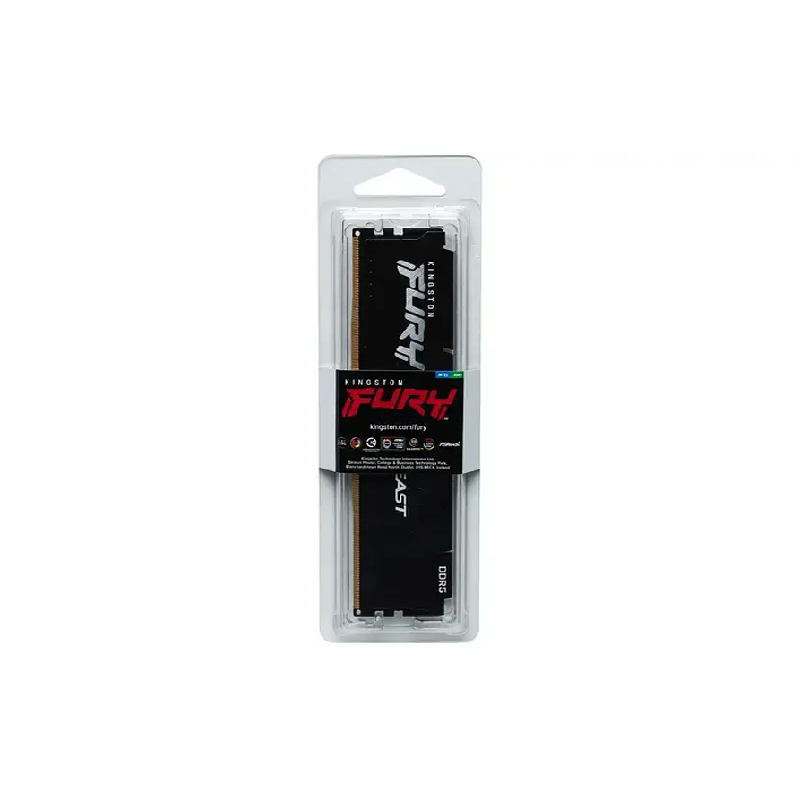 Memoria RAM Kingston Fury Beast 16GB DDR5 6400MHz CL32 Black Intel XMP/AMD EXPO 3