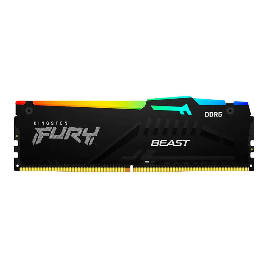 Memoria RAM DDR5 32GB 5600MT/s Kingston FURY Beast RGB CL36 | Alto Rendimiento 1