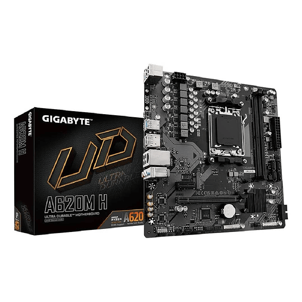 Placa Madre Gigabyte A620M H Socket AM5 DDR5 Micro‑ATX 1