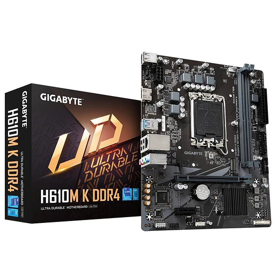 Placa Madre Gigabyte H610M K DDR4 Intel LGA1700 | Rendimiento y Confiabilidad 1