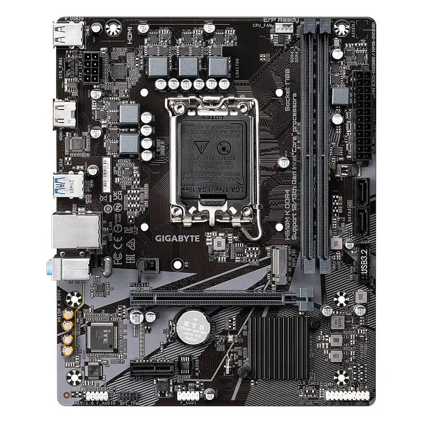 Placa Madre Gigabyte H610M K DDR4 Intel LGA1700 | Rendimiento y Confiabilidad 2