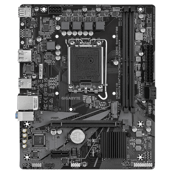 Placa Madre GIGABYTE H610M K V2 LGA 1700 DDR5 PCIe 4.0 Micro-ATX 2