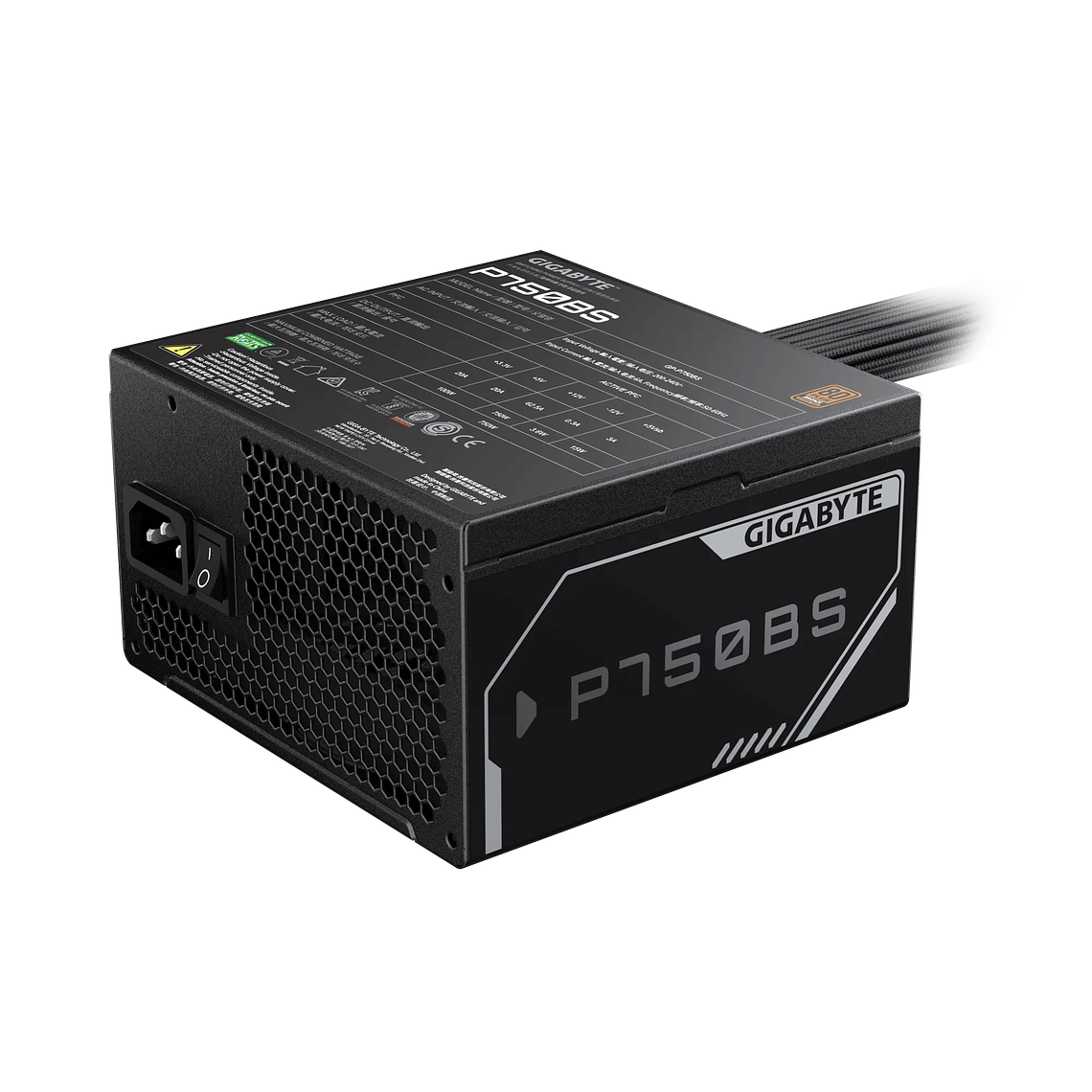 Fuente de Poder 750W Gigabyte GP-P750BS 80 PLUS Bronze ATX Negra 3