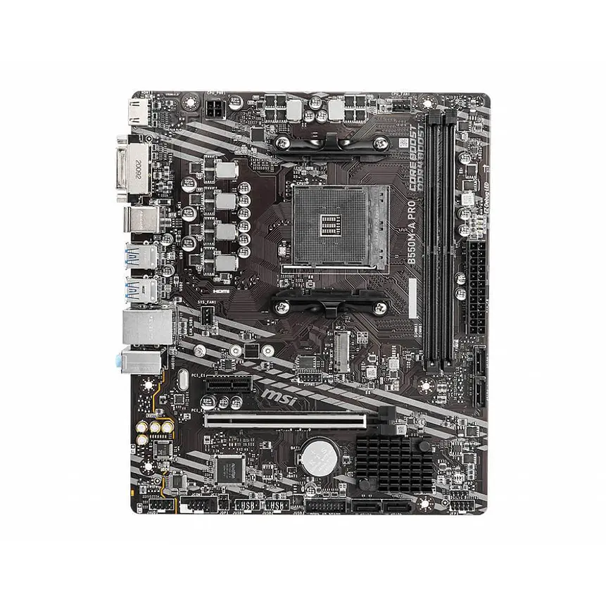 Placa Madre MSI B550M-A PRO | AMD AM4, PCIe 4.0, DDR4 4600MHz 2
