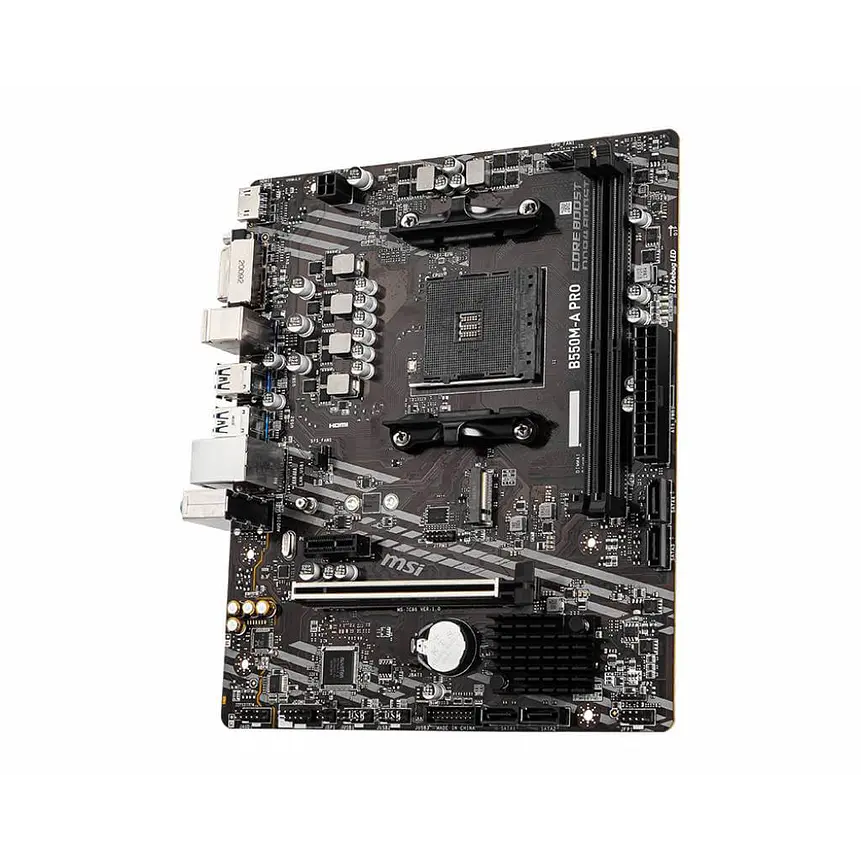 Placa Madre MSI B550M-A PRO | AMD AM4, PCIe 4.0, DDR4 4600MHz 3