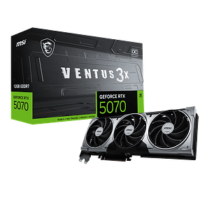 Tarjeta de Video MSI RTX 5070 VENTUS 3X OC 12GB GDDR7 PCI-e 5.0
