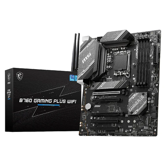 MSI B760 GAMING PLUS WIFI DDR5 | Wi-Fi 6E, PCIe 4.0, DDR5 6800+MHz, Intel 14ª/13ª/12ª Gen 1