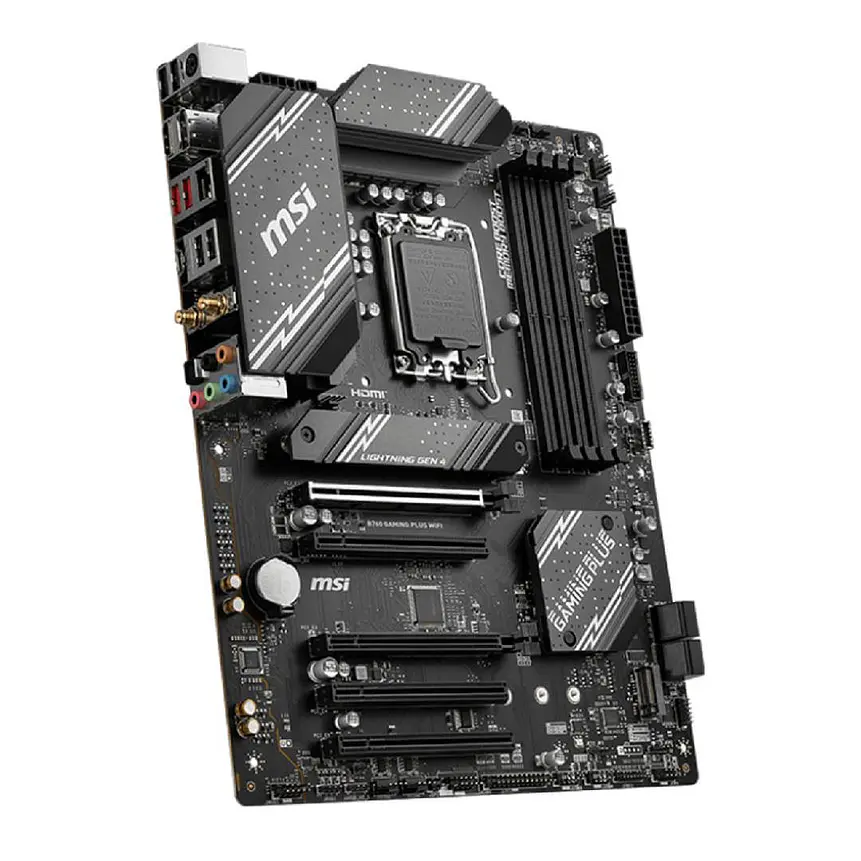 MSI B760 GAMING PLUS WIFI DDR5 | Wi-Fi 6E, PCIe 4.0, DDR5 6800+MHz, Intel 14ª/13ª/12ª Gen 3