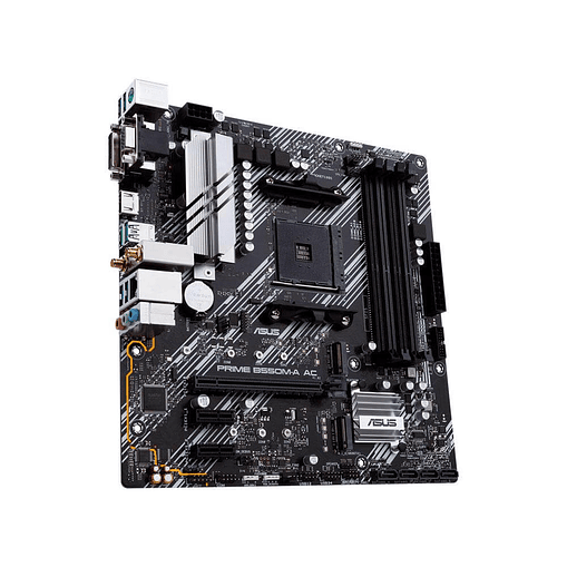Placa Madre ASUS Prime B550M-A AC AM4 | DDR4, RGB Aura Sync, mATX 2