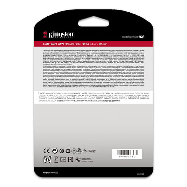 SSD Kingston A400 960GB 2.5” SATA III 500/450MB/s - Alto Rendimiento 3