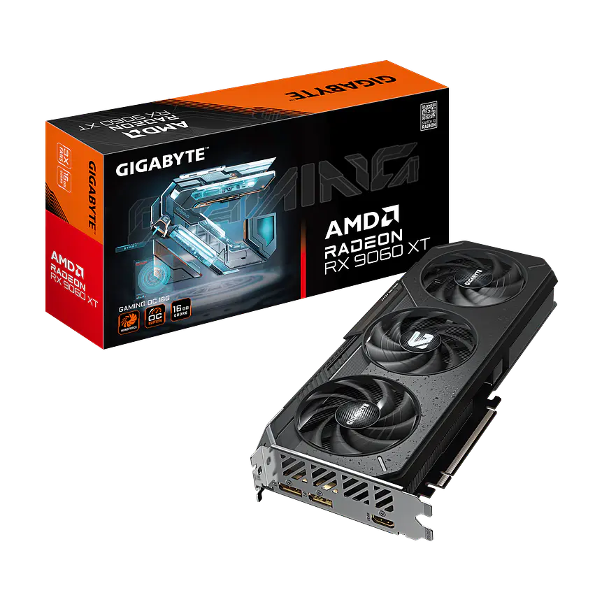 Tarjeta de Video GIGABYTE Radeon RX 9060 XT Gaming OC 16GB | 1440p Ultra, PCIe 5.0, RGB 1