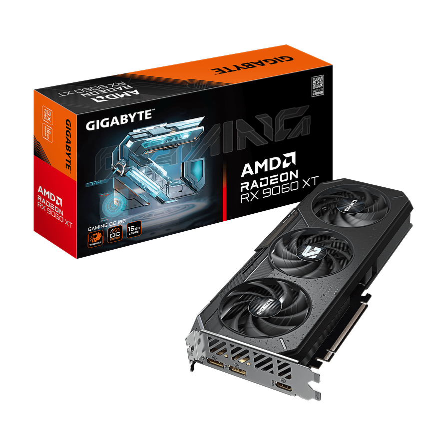 Tarjeta de Video GIGABYTE Radeon RX 9060 XT Gaming OC 16GB | 1440p Ultra, PCIe 5.0, RGB 1