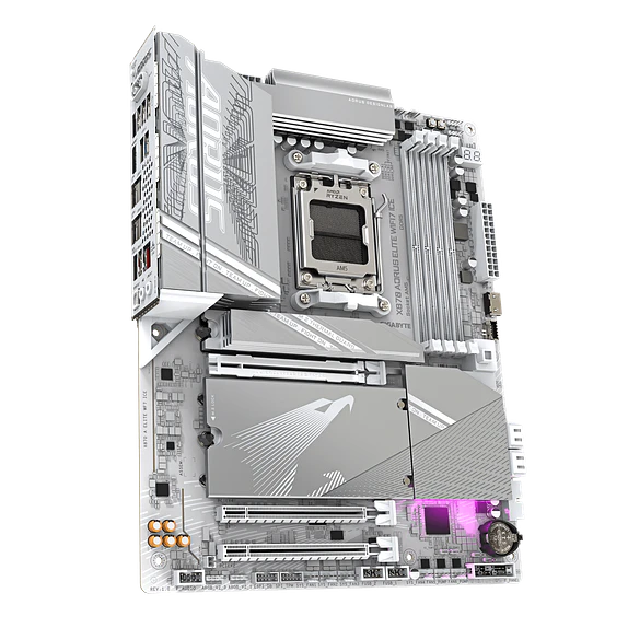 Placa Madre Gigabyte X870 AORUS ELITE WIFI7 ICE – DDR5, Wi-Fi 7, AM5, PCIe 5.0 3