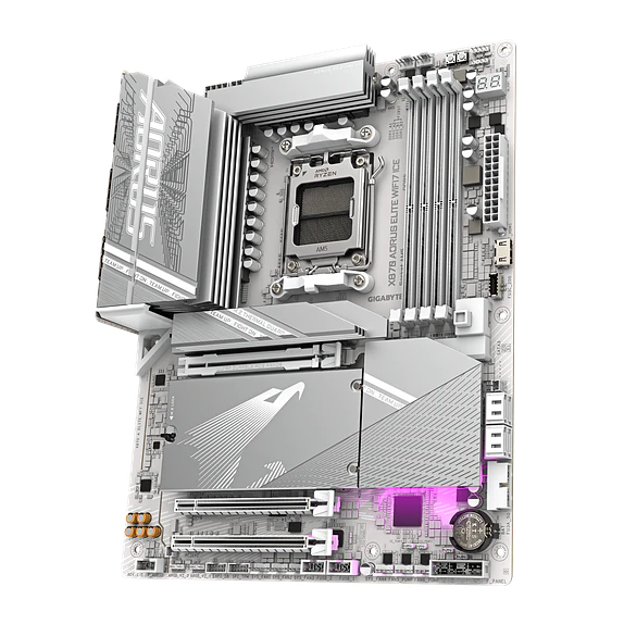 Placa Madre Gigabyte X870 AORUS ELITE WIFI7 ICE – DDR5, Wi-Fi 7, AM5, PCIe 5.0 4