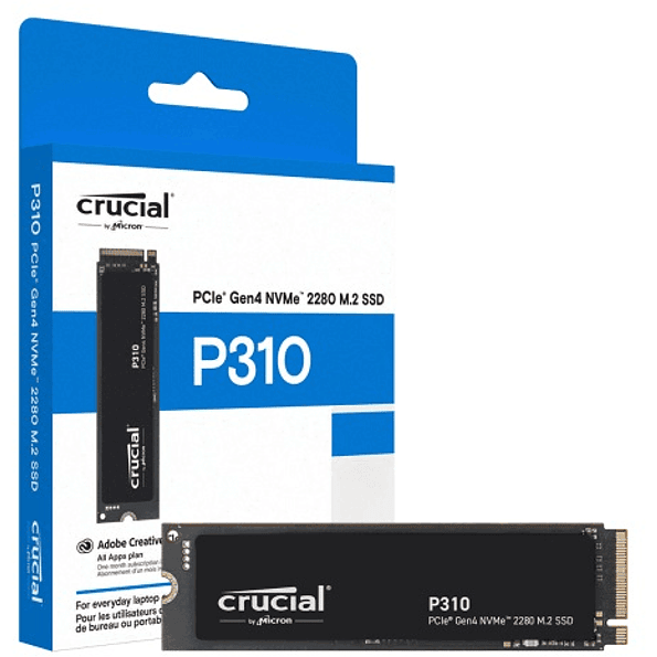 Unidad SSD Crucial P310 1TB NVMe PCIe 4.0 M.2 7100MB/s 2