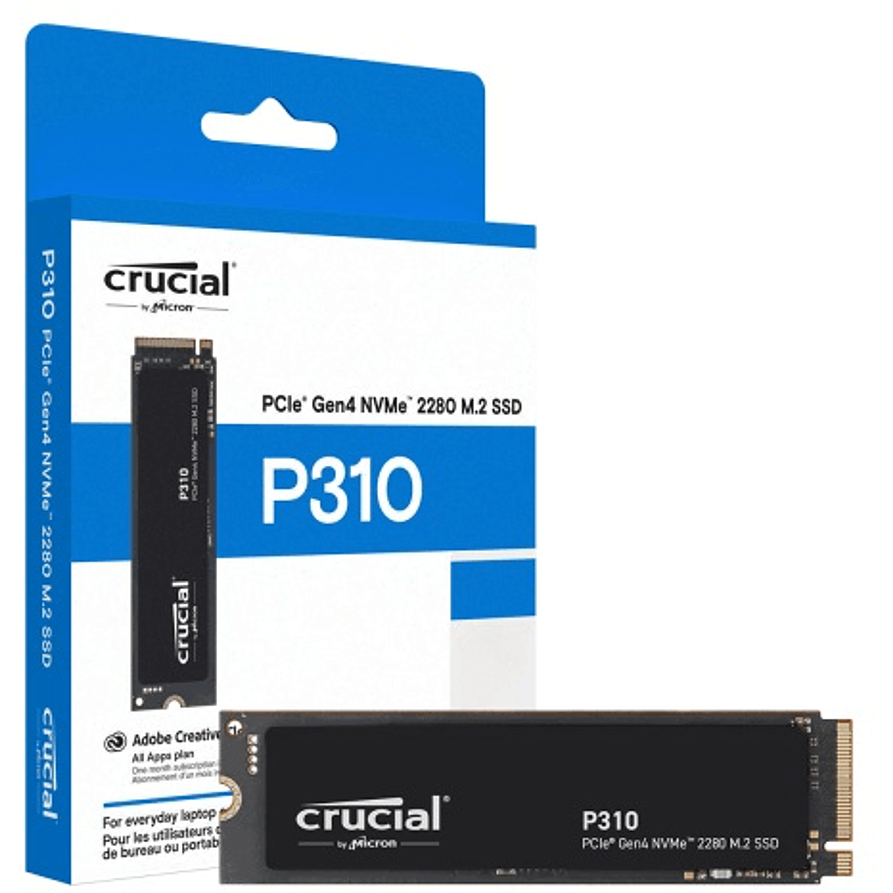 Unidad SSD Crucial P310 1TB NVMe PCIe 4.0 M.2 7100MB/s 2
