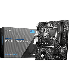 Placa Madre MSI PRO H610M-G DDR4 | Micro ATX LGA1700 Intel 12va Gen