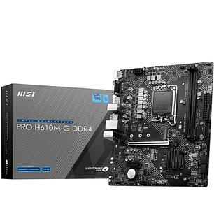 Placa Madre MSI PRO H610M-G DDR4 | Micro ATX LGA1700 Intel 12va Gen