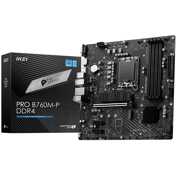 Placa Madre MSI PRO B760M-P DDR4 | Micro ATX Intel LGA 1700 1