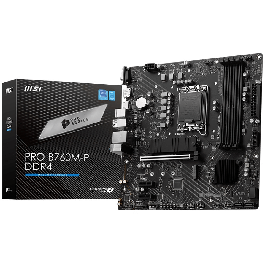 Placa Madre MSI PRO B760M-P DDR4 | Micro ATX Intel LGA 1700 1