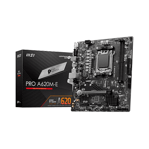 Placa Madre MSI PRO A620M-E DDR5 AM5 Micro ATX Ryzen 7000