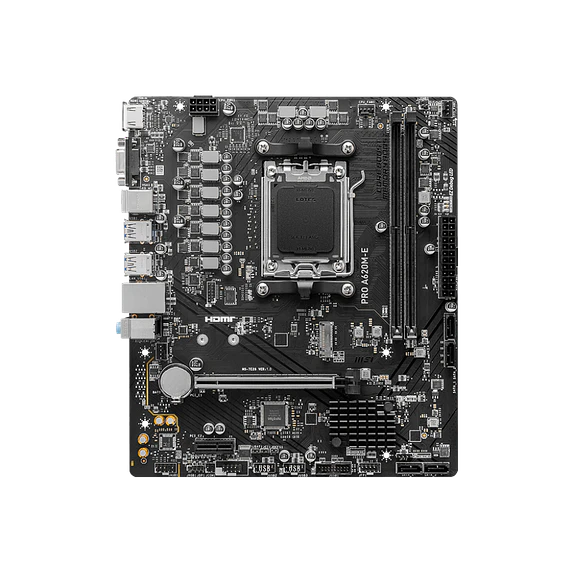 Placa Madre MSI PRO A620M-E DDR5 AM5 Micro ATX Ryzen 7000 2