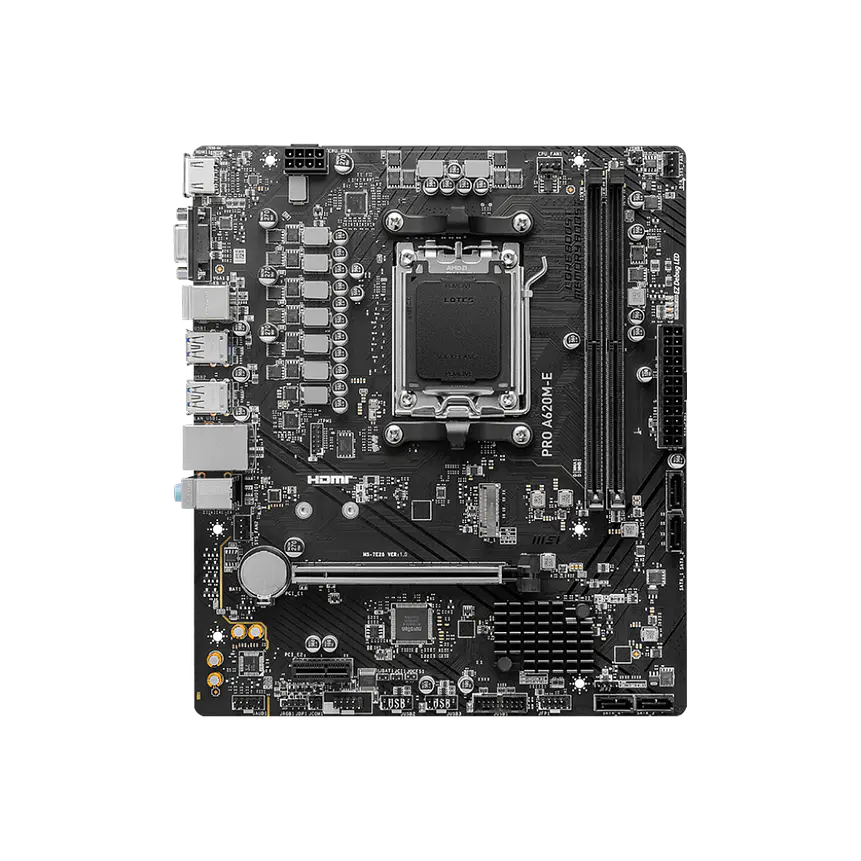 Placa Madre MSI PRO A620M-E DDR5 AM5 Micro ATX Ryzen 7000 2
