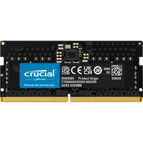 Memoria RAM DDR5 48GB 5600MHz SODIMM Crucial para Notebook CL46 1.1V 1