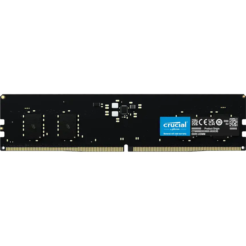 Memoria RAM DDR5 8GB 5600MHz Crucial CL46 DIMM 1.1V Compatible XMP y EXPO 1