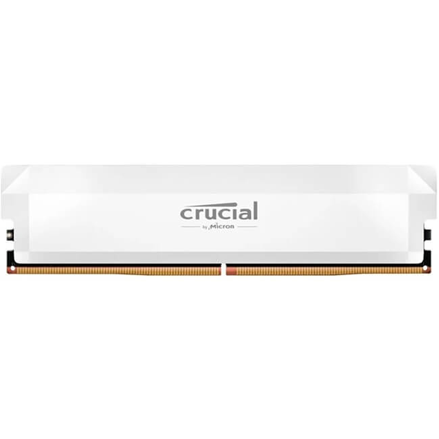 Memoria RAM DDR5 16GB 6000MT/s Crucial Pro Blanco con XMP 3.0 y AMD EXPO 1