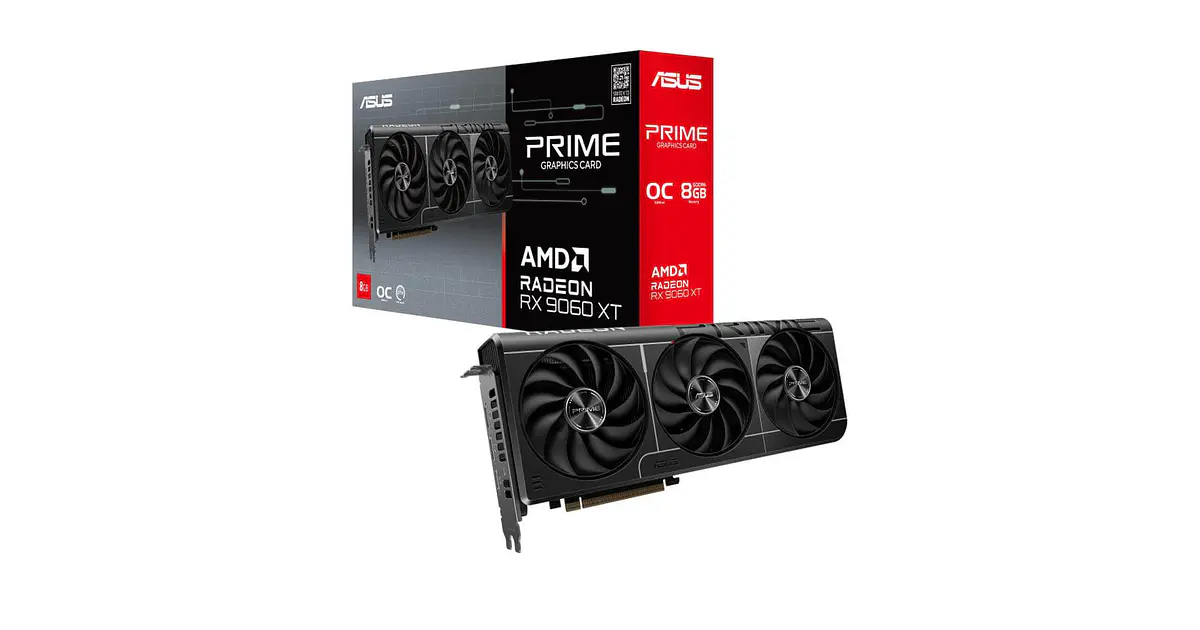ASUS RX 9060 XT OC 8GB GDDR6 PCIe 5.0 | GPU AMD