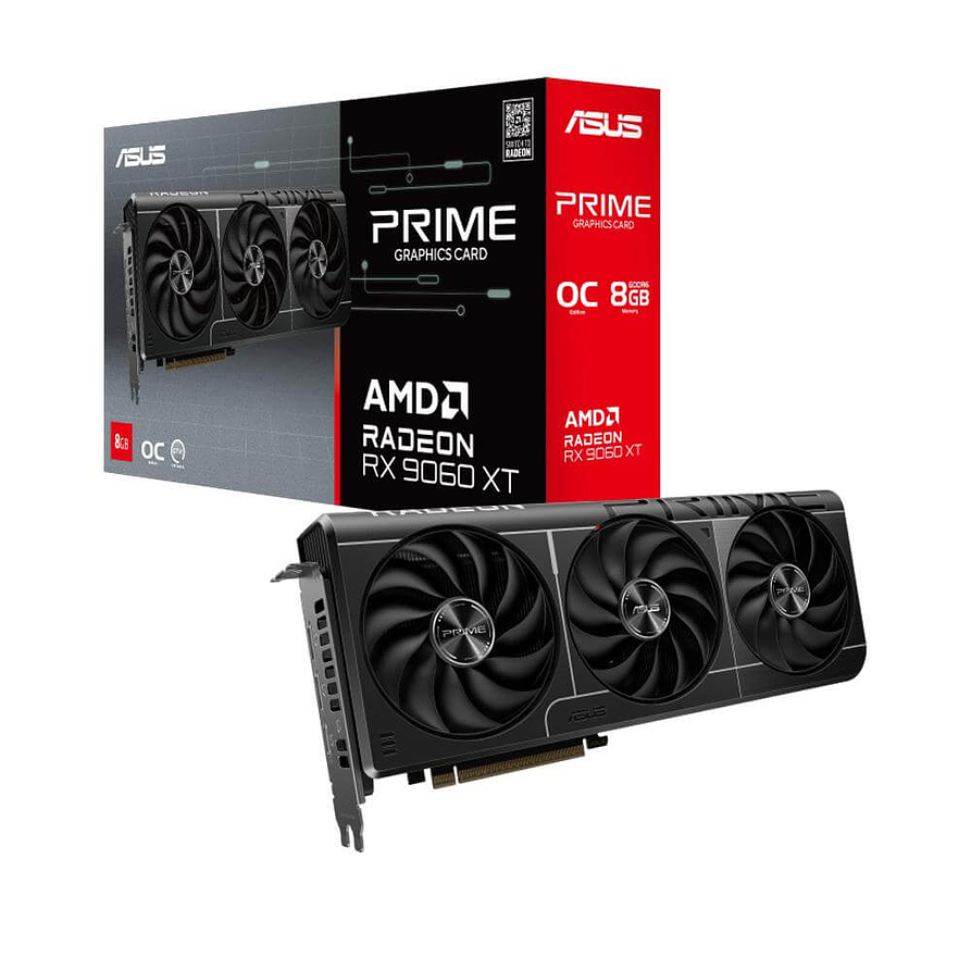 Tarjeta de Video ASUS RX 9060 XT OC Edition 8GB GDDR6 PCIe 5.0 1
