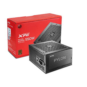 Fuente de Poder XPG Pylon 550W 80 Plus Bronze ATX Certificada y Silenciosa