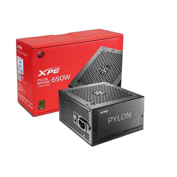 Fuente de Poder XPG PYLON 650W 80 Plus Bronze para PC Gamer y Oficina 1