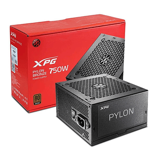 Fuente de Poder XPG PYLON 750W Bronze Certificada para PC Gamer y Oficina
