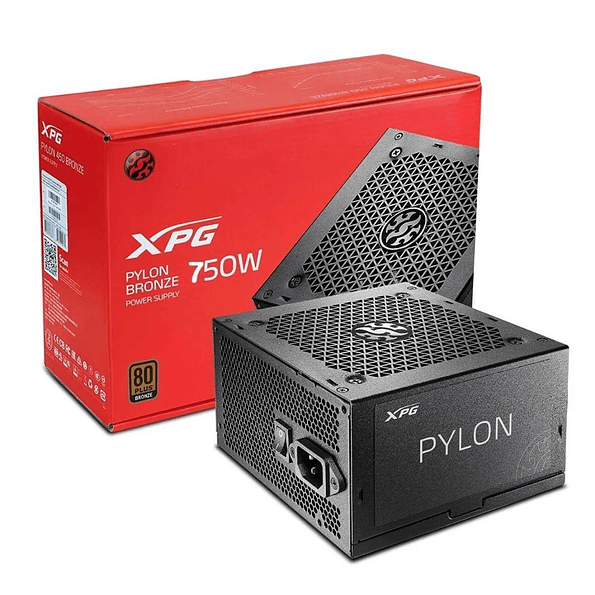 Fuente de Poder XPG PYLON 750W Bronze Certificada para PC Gamer y Oficina 1