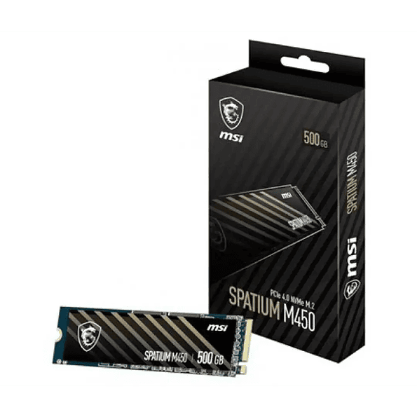 SSD MSI SPATIUM M450 500GB NVMe M.2 PCIe 4.0 de Alto Rendimiento 4