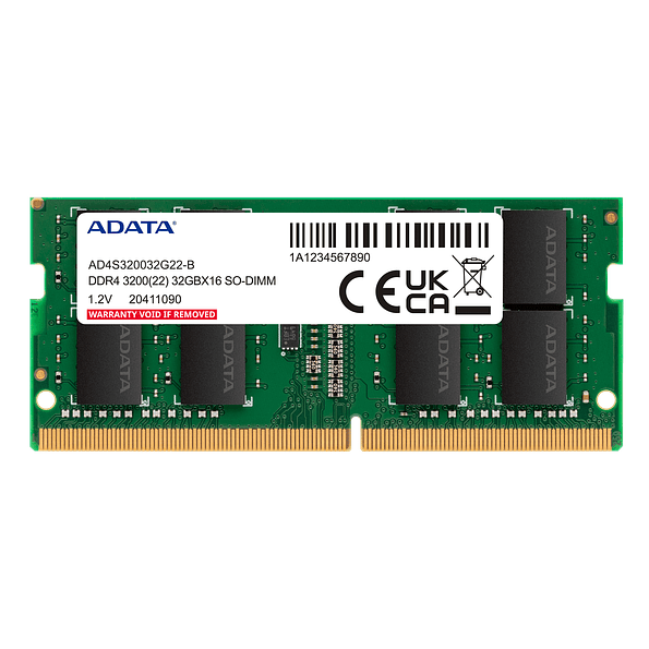 Memoria RAM ADATA 8GB DDR4 3200MHz SODIMM para Notebook 1