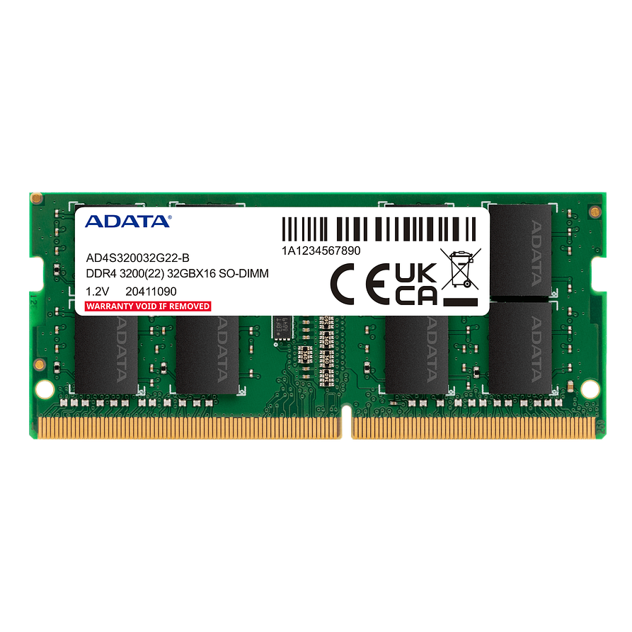 Memoria RAM ADATA 8GB DDR4 3200MHz SODIMM para Notebook 1
