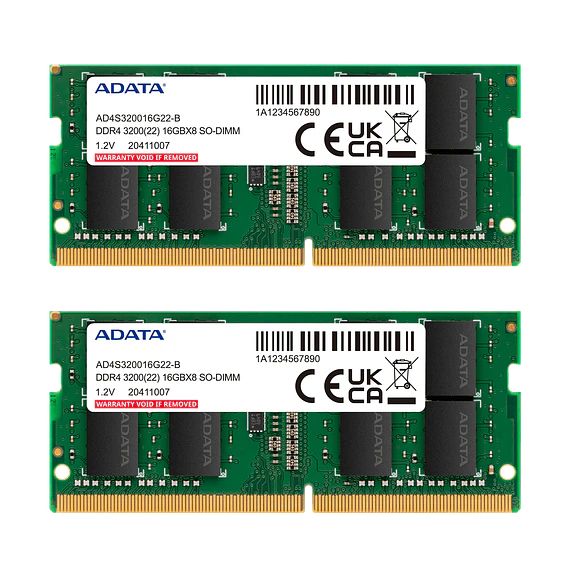 Memoria RAM ADATA 8GB DDR4 3200MHz SODIMM para Notebook 2