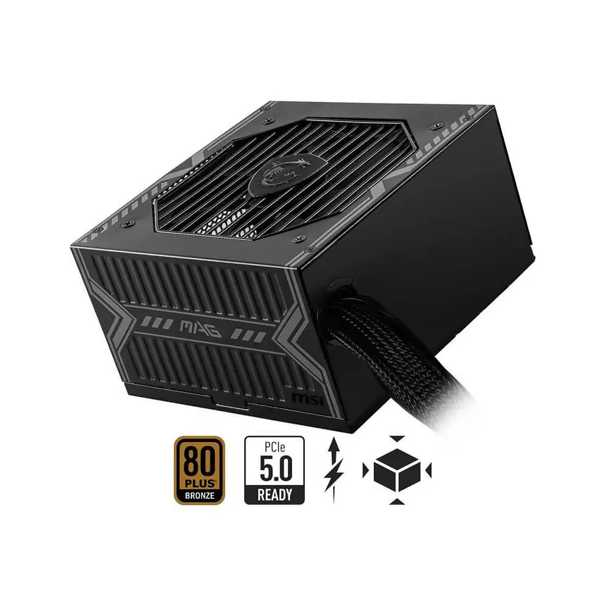 MSI MAG A750BN PCIE5 750W 80 Plus Bronze – Fuente de Poder ATX 2