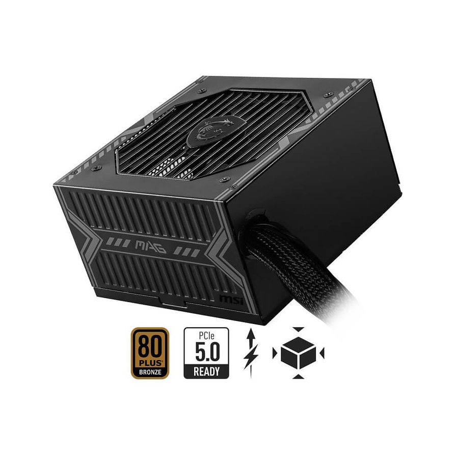 MSI MAG A750BN PCIE5 750W 80 Plus Bronze – Fuente de Poder ATX 2