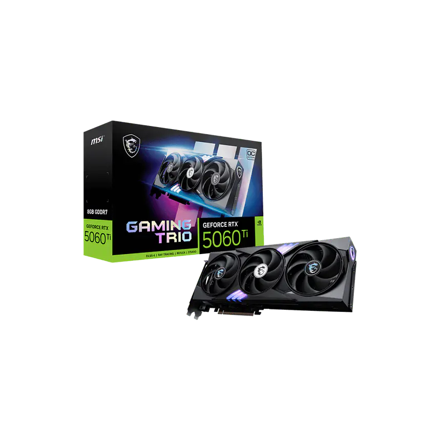 MSI GeForce RTX 5060 Ti 8G GAMING TRIO OC – Potencia y Rendimiento 1