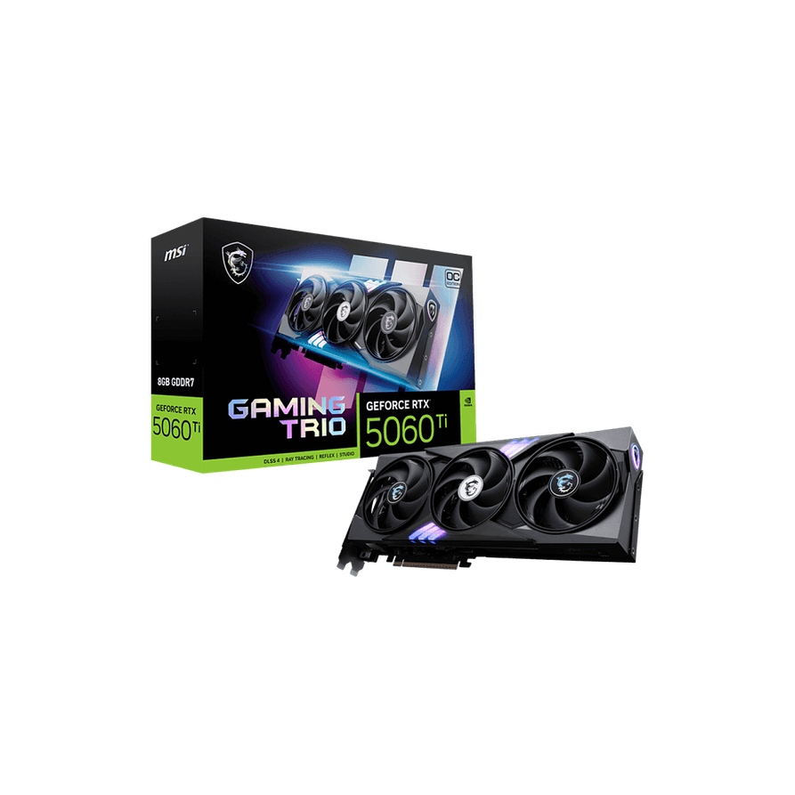 MSI GeForce RTX 5060 Ti 8G GAMING TRIO OC – Potencia y Rendimiento 1