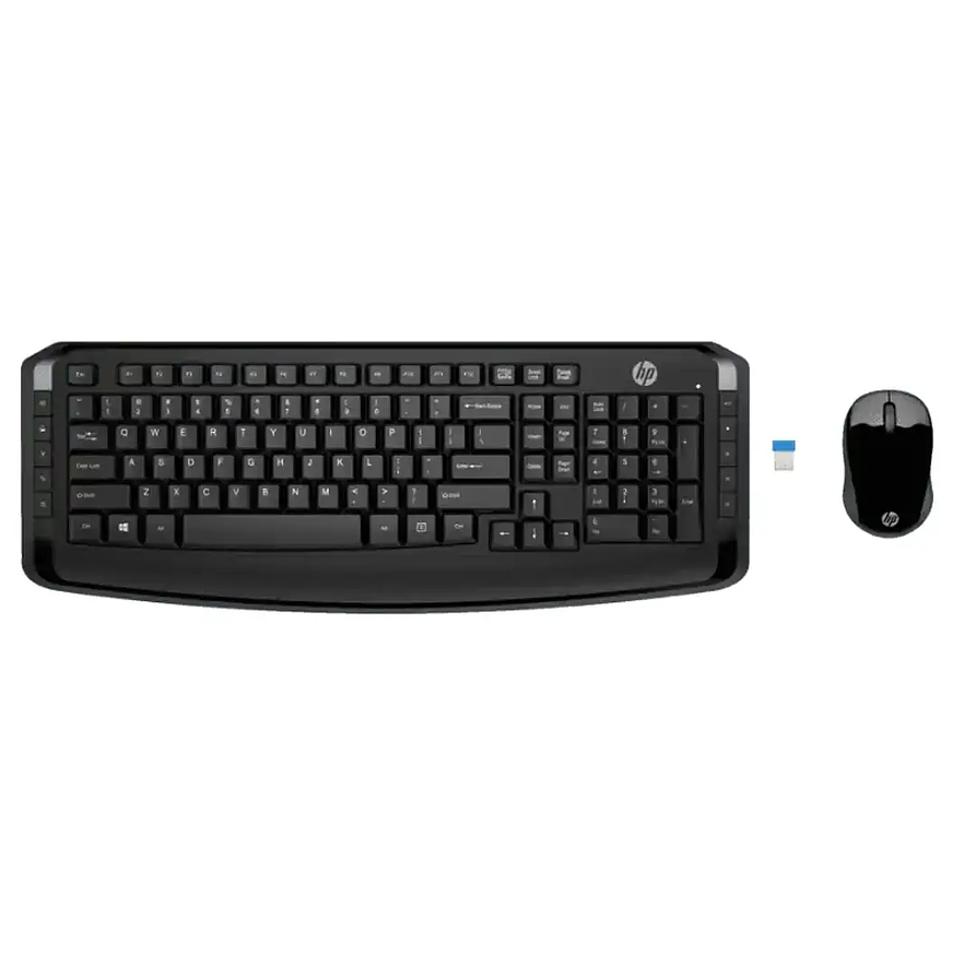 Kit Teclado y Mouse Inalámbrico HP 300 (3ML04AA) – Confiable y Elegante 1