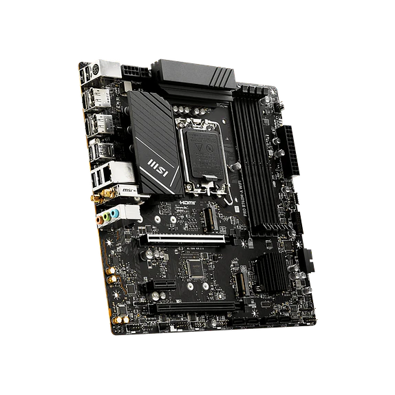Placa Madre MSI PRO B760M-A WIFI DDR5 LGA1700 Micro-ATX (Wi-Fi 6E, 2.5G LAN) 2